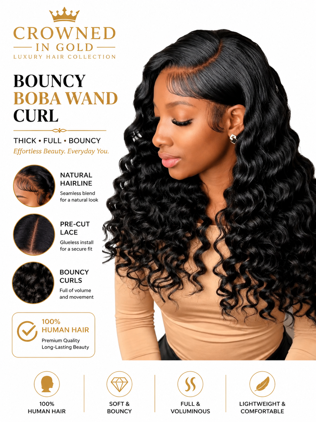 Bouncy Boba Wand Curl Unit