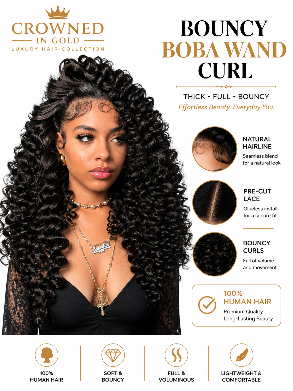 Bouncy Boba Wand Curl Unit